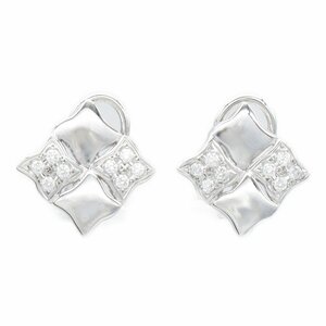 MIKIMOTO ミキモト イヤリング ダイヤ イヤリング クリア系 K18WG（ホワイトゴールド） ダイヤモンド 中古 レディース