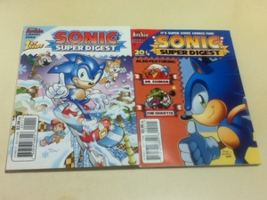 漫画 コミック ソニック・ザ・ヘッジホッグ Sonic Super Digest 1巻 2巻 2冊セット