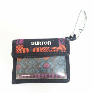 中古 2015年頃のモデル BURTON/バートン カラビナ付きパスケース スノーボード 11.5x9cm