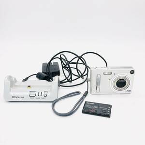 保管品 通電確認済 カシオ Casio EXILIM EX-Z4 バッテリー チャージャー シルバー コンパクト デジタルカメラ カメラ