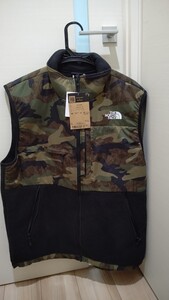 新品 タグ 未使用 NORTH FACE ノース フェイス ベスト フリース ロゴ NA22330R 迷彩 カモ ノベルティ デナリ ベスト 冬 山 novelty denail