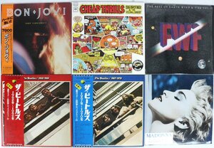 【ト足】 【美盤/洋楽ポップス】レコード まとめ ビートルズ 赤盤 青盤 ボン・ジョヴィ MADDONA CHEAP THRILLS EWF GA000CHH1W