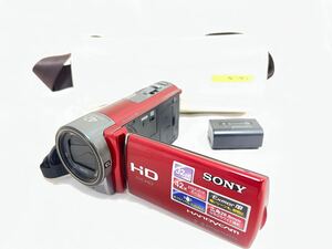 ★極上美品★ SONY HDR-CX180 レッド デジタルビデオカメラ ハンディカム ソニー #216