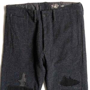 【極美品】RRL 【REPAIR&CUSTUM WOOL TROUSER 】30×30 リペア ウール トラウザー パンツ 2411646