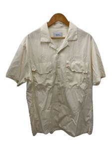 WEWILL◆オープンカラーシャツ/半袖シャツ/3/コットン/WHT/無地/W-012MS-5006