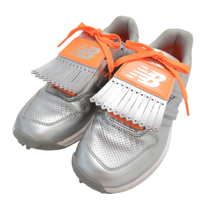 【1円】NEW BALANCE GOLF ニューバランスゴルフ WGS996SV スパイクレスゴルフシューズ シルバー系 23 [240101001911]