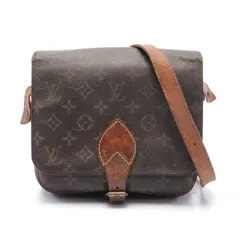 ルイ・ヴィトン LOUIS VUITTON ショルダーバッグ カルトシエールMM  M51253 ブラウン PVCコーティングキャンバス レザー カルトシエール22 レディース Used B