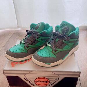 ★REEBOK PUMP OMNI LITE 26cm ミントグレー スター