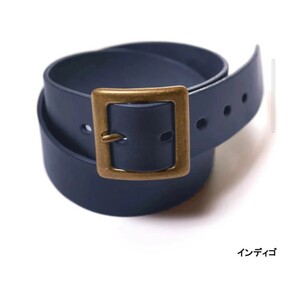 BIG JOHN ビッグジョン HIMEJI LEATHER ORIGINAL BELT (5mm厚)姫路レザーオリジナルベルト サイズ4 LL インディゴカラー　紺