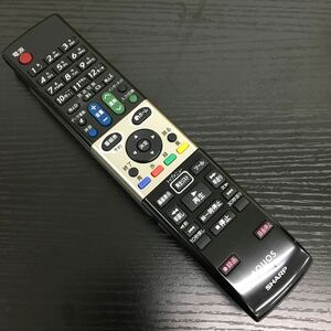 【即決　送料無料】シャープ★TVリモコン★GA863WJSA 【管理番号0316-5】