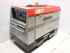 西P☆未使用に近い☆shindaiwa 新ダイワ 発電機兼用溶接機 ディーゼル DGW300M 50/60Hz★3Q-381