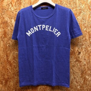 レイジブルー RAGEBLUE Tシャツ 半袖 丸首 英字 MONTPELIER コットン×ポリエステル M パープル寄りのヘザーブルー メンズ