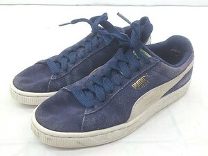 ◇ PUMA プーマ SUEDE CLASSIC 35656851 スニーカー シューズ サイズ 23.5cm ネイビー系 レディース P