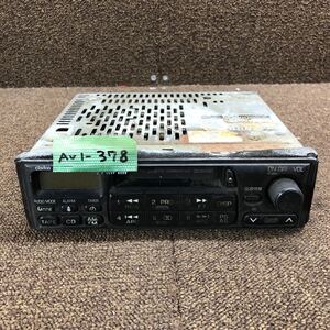 AV1-378 激安 カーステレオ 日産 clarion PC-1505P カセットデッキ FM/AM オーディオ 通電未確認 ジャンク