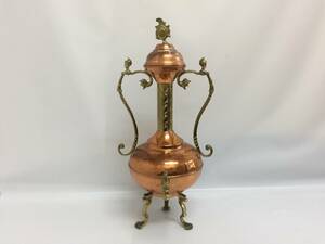 【A002】銅製 サモワール Copper Samovar 観賞用 古美術品 静物 アンティーク 輸入品