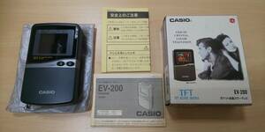 ◆CASIO カシオ　ポケット液晶カラーテレビ　EV-200 　動作未確認◆10255