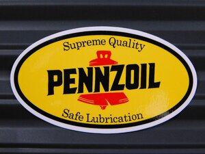 ◆送料\110◆【PENNZOIL・ペンズオイル】※《レーシングステッカー》　(品番ms004)　アメリカン雑貨　ガレージ