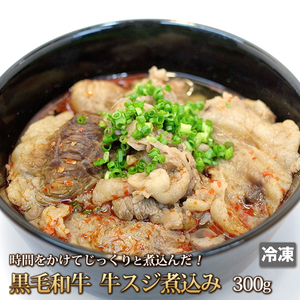 1円【20数】黒毛和牛 本格 牛スジ煮込み 300g 業務用 大量 すじ肉 すじ煮込み 牛すじ 晩酌 おかず 訳あり 訳有り 1円スタート 4129屋