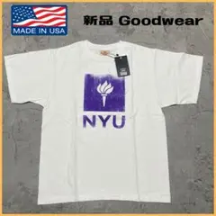 新品 グッドウェア USA製  カレッジロゴ NYC ニューヨーク大学 Tシャツ