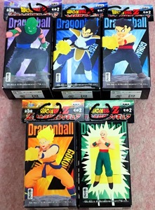 送450円～ フルコンプ! DRAGONBALL「Z戦士 必殺技 フィギュア その2」全5体 まとめて セット　鳥山明 ベジータ ピッコロ 天津飯 DB レトロ