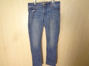 s26◆LEVI’S 525 WMEN’S SLIM FIT STRAITGHT LEG JEANS◆リーバイス レディース 12M w33 インディゴブルー 00s ストレッチ入り デニム 6D