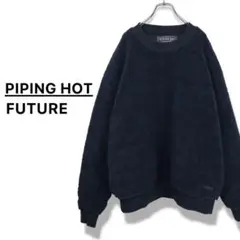 PIPING HOT FUTURE フリース　長袖　タイダイ　ネイビー