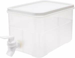 KOKUBO(コクボ) 冷水筒 冷蔵庫ENJOYドリンクサーバー 3L 蛇口付き 便利 大容量 洗いやすい シンプル クリア ピッ