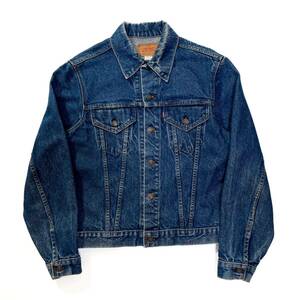 70s 80s Levis リーバイス 71205 デニムジャケット インディゴ ビンテージ アメリカ製42L usa old 70505 USA製 90sトラッカー bige 60s 501