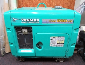 S5698 店頭引取限定 中古 ヤンマー YDG250VS-6E 空冷式ディーゼル発電機 60Hz用 交流専用 セルスタータ式 カギ付 エーワン豊橋本店