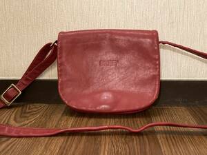 ●BREE ブリー ショルダーバッグ レザーバッグ 赤レディース 鞄