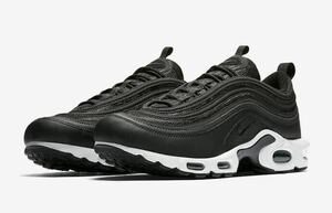 28cm Nike Air Max Plus 97 US10 black ナイキ エアマックス プラス マップラ 黒 hybrid ランニングシューズ running モード ウォーキング