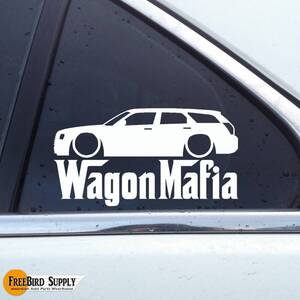 DMG057 "Wagon Mafia" ステッカー ワゴンマフィア ダッジ マグナム クライスラー 300Cツーリング ワゴン