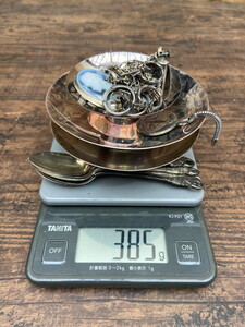 S-256◆1円～◆約385g 銀製品まとめて 純銀 SILVER 950 925 銀杯 銀カトラリー アクセサリーなど シルバー