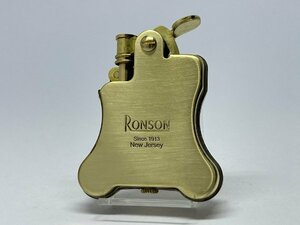 送料無料 RONSON[ロンソン]フリントオイルライター バンジョー ブラスサテン R01-1031