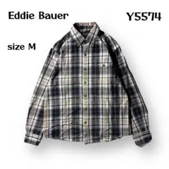 【即購入OK】Eddie Bauer 長袖ネルシャツ　サイズM マルチカラー