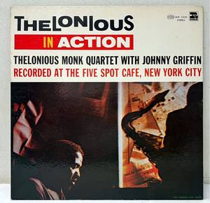 AJ09409▲国内盤 THELONIOUS IN ACTION LPレコード セロニアス・モンク・カルテット/ジョニー・グリフィン/ロイ・ヘインズ