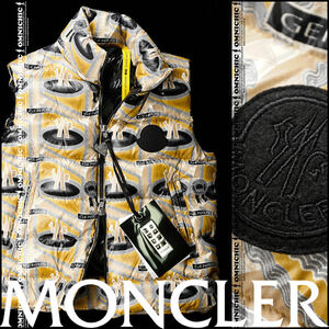 ■ファン・ミンヒョン着新品20万安心の国内正規品【2 MONCLER GENIUS 1952 】モンクレールジーニアスPARKERモノグラムダウンベスト4 XL~XXL