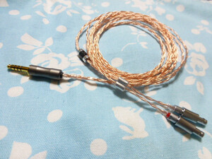 SENNHEISER HD800 HD820 Cascade ケーブル 102SSC 八芯 ブレイド 編み込み 4.4mm5極 長め 180cm (カスタム対応可) Campfire Audio HD800S