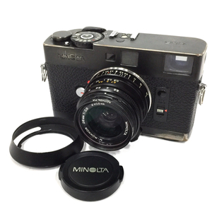 1円 MINOLTA CLE M-ROKKOR 28mm 1:2.8 レンジファインダー フィルムカメラ
