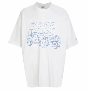 VETEMENTS ヴェトモン トップス Tシャツ メンズ ストリート ユニセックス カジュアル ホワイト L