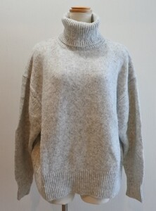 ZARA ザラ セーター ニット タートルネック 長袖 Mサイズ グレー ymdnrk a201h1228