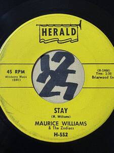 1960 DOOWOP45 MAURICE WILLIAMS & THE ZODIACS STAY / DO YOU BELIEVE 両面NM 