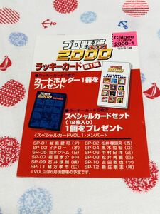 カルビー プロ野球チップスカード ラッキーカード 2000 