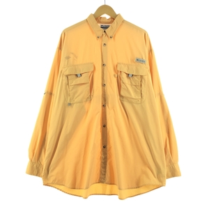 古着 コロンビア Columbia PFG ボタンダウン 長袖 フィッシングシャツ メンズXXL /eaa373243 【SS2403】