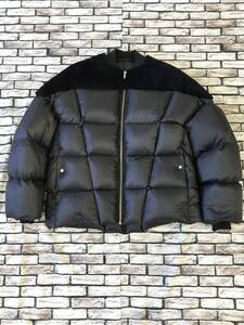 極美品★RICK OWENS リックオウエンス★23AW RU02C7788-LSHON3 Padded Puffer Jacket ショルダームートンファー切替ダウンジャケット