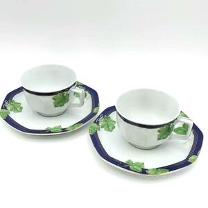 Haviland Limoges アビランド リモージュ DECOR INALTERABLE カップ&ソーサー 2客セット