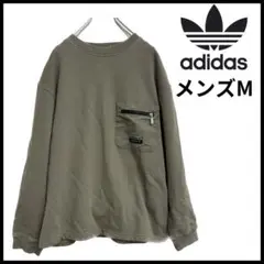 ♦️美品♦️adidas メンズ M トレーナー オリーブグリーン