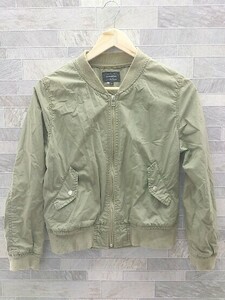 ◇ green label relaxing グリーンレーベルリラクシング UNITED ARROWS 長袖 ジップアップ ジャケット 38 カーキ *