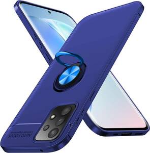 ブルー Galaxy a52 5g/4g Galaxy a52 5g ケースリング シリコン SC-53B カバー 耐衝撃 TPU