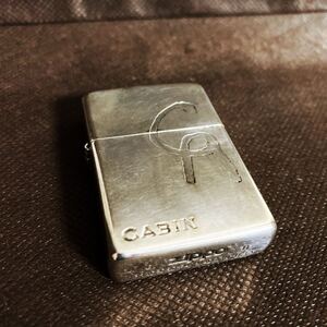  「1円スタート・売り切り」 2011年7月製造 Zippo ジッポー 発火石新品交換 着火確認済み ヴィンテージ 中古 ライター CABIN [番141]